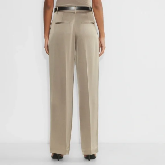 Aritzia color Nomad Taupe The Effortless Pant™ Satin
